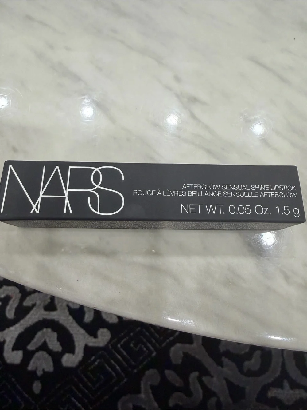 NARS Afterglow Sensual Shine Lipstick - Boxed Black Packaging